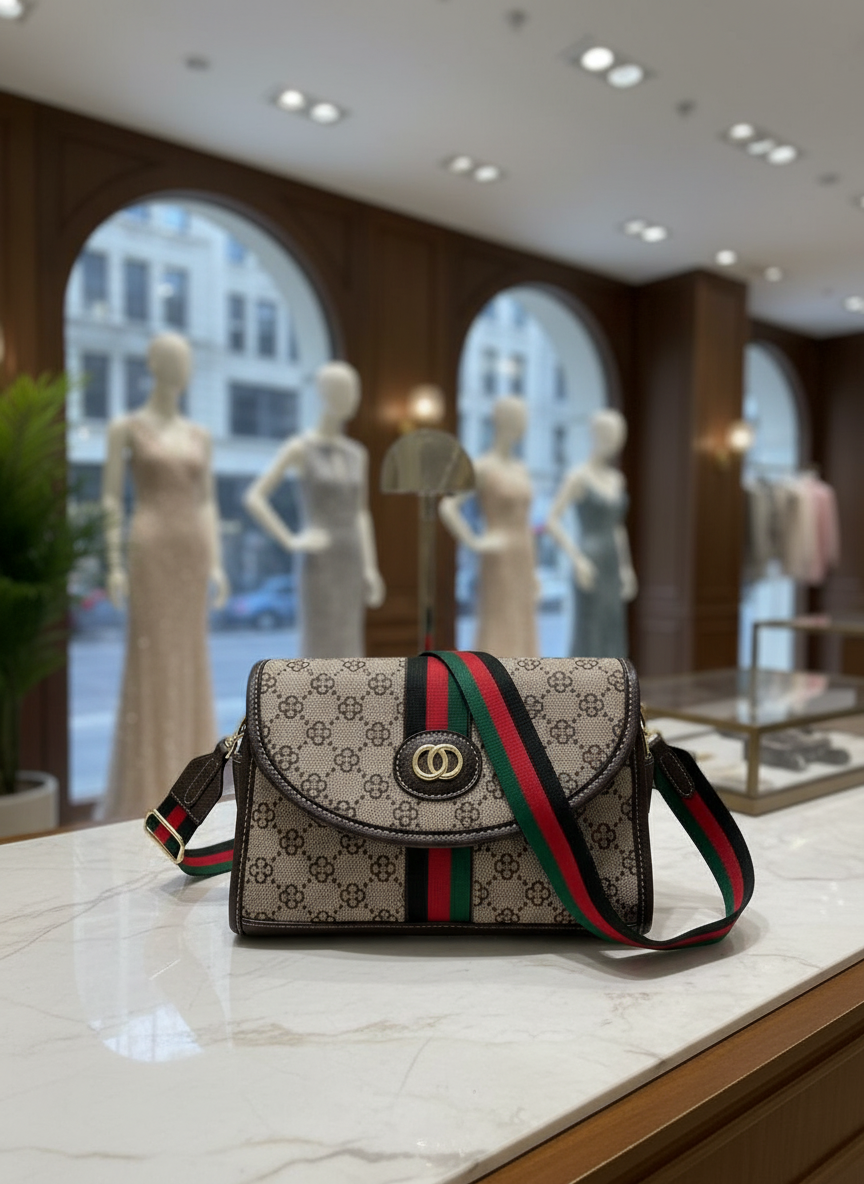 Luxury Canvas Shoulder Bag