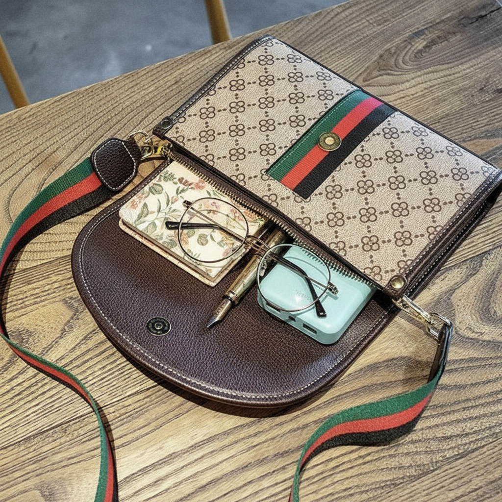Luxury Canvas Shoulder Bag
