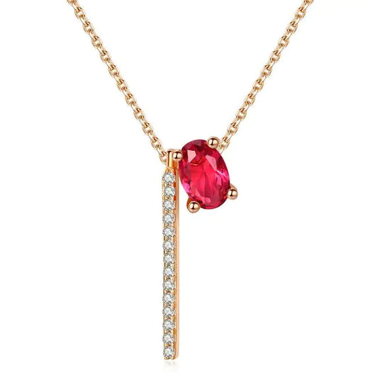 Crimson Charm Copper Necklace